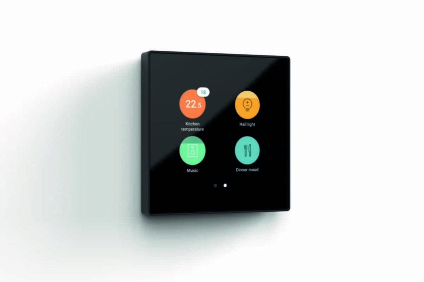 Votre cuisine intelligente avec le <strong>Digital black</strong>, écran de commande personnalisable connecté pour Niko Home Control